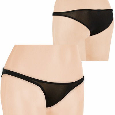 極薄シースルーローライズハーフバック ブラック 極薄シースルーローライズハーフバック ブラック