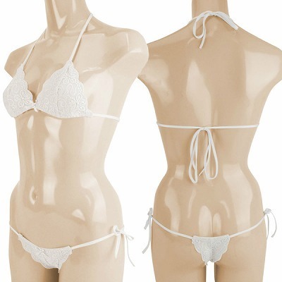 ストレッチフラワー総レースブラ&ショーツ ホワイト ストレッチフラワー総レースブラ&ショーツ ホワイト