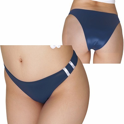 光沢ストレッチブルマハーフバック ネイビー 光沢ストレッチブルマハーフバック ネイビー