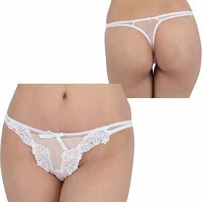 スパークハーフ&レースコンビTバック ホワイト スパークハーフ&レースコンビTバック ホワイト