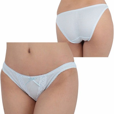 コットン&レースコンビフルバック ターコイズ コットン&レースコンビフルバック ターコイズ