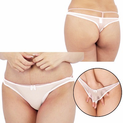 キラキラスケスケシンプルオープンTバック 5L ホワイト キラキラスケスケシンプルオープンTバック 5L ホワイト