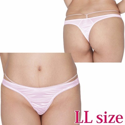 光沢ストレッチシンプルTバック 2L ピンク 光沢ストレッチシンプルTバック 2L ピンク