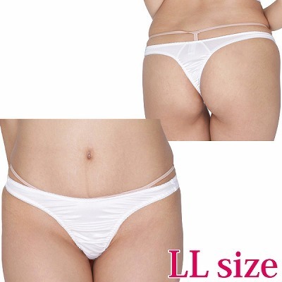 光沢ストレッチシンプルTバック 2L ホワイト 光沢ストレッチシンプルTバック 2L ホワイト