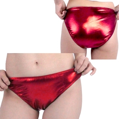 キラキラストレッチメタリックフルバック レッド キラキラストレッチメタリックフルバック レッド