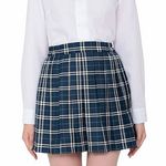 鉄板スタイルチェックスカート ブルー(コスプレ衣装) 鉄板スタイルチェックスカート ブルー(コスプレ衣装)