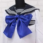 サテンスクールスカーフ単品 青(コスプレ衣装) サテンスクールスカーフ単品 青(コスプレ衣装)