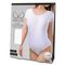 シースルースナップボタン付きレオタード (ホワイト)